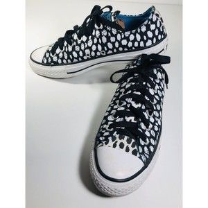 Converse Black and White Spotted Sneakers